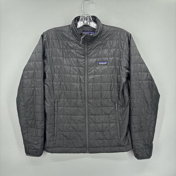 Patagonia Other - Patagonia Nano Puff Jacket Mens Small Black Full Zip Insulated Lightweight